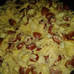 A picture of German mustard cream potatoes.