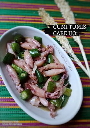 Foto resep Cumi tumis cabe ijo