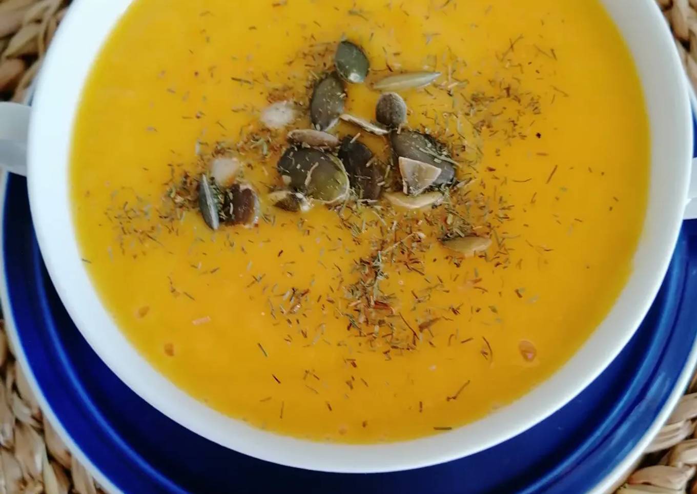 Crema de puerro y zanahoria