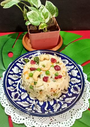 A picture of Barnyard Millets Vegetables Upma.