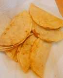 Quesadillas de garbanzo imitación pescado