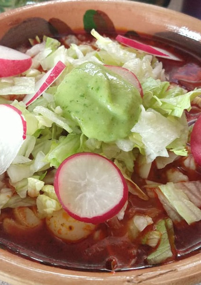 Una foto de Pozole