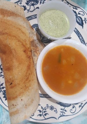 A picture of Masala dosa.