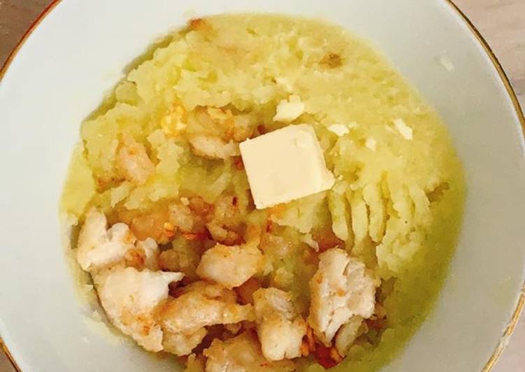 Resep Mashed potato with fried fish (mpasi 7+) Anti Gagal