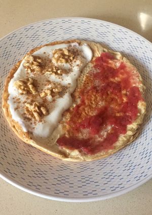 Una foto de Tortita de avena sabor vainilla