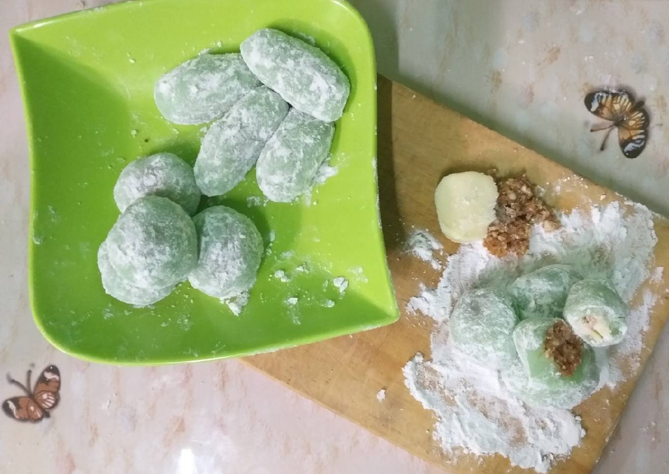 Resep Mochi isi keju kacang Resep Mochi isi keju kacang
