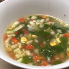 A picture of Coriander Lemon Soup.