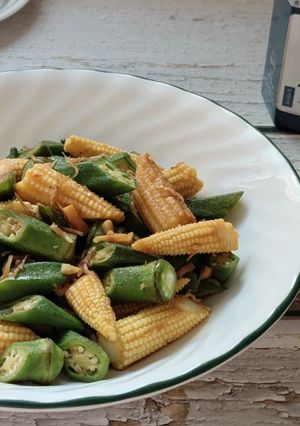 魩魚XO醬炒秋葵 的食譜成品照片