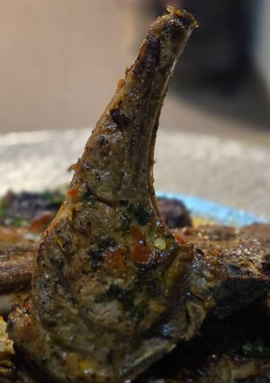 A picture of Oven-Baked Lamb Chops.