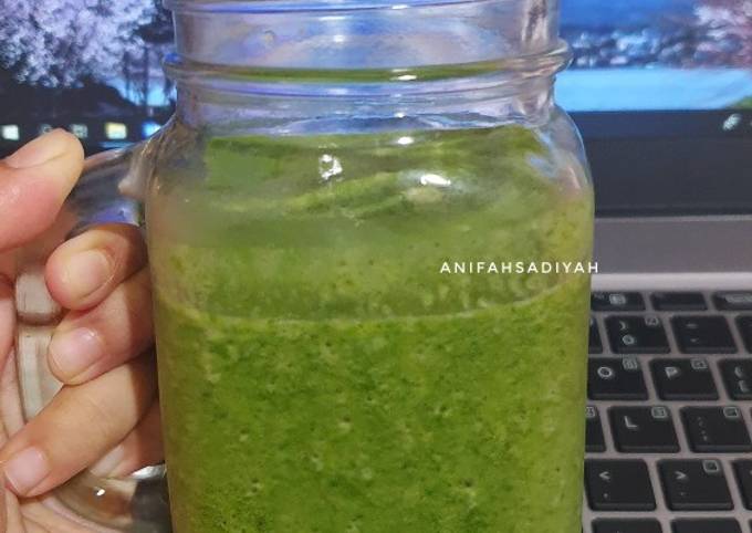 Langkah Mudah untuk Membuat GREEN SMOOTHIE - 2, Enak