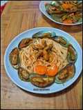 Clam Fettuccine with Padang Sauce