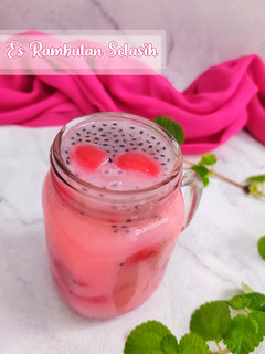 Foto resep Es Rambutan Selasih