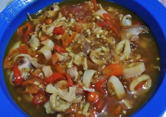 Tutorial Memasak Resep Cumi rawit saos tiram