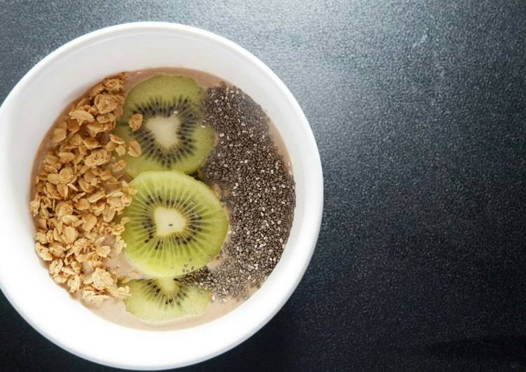 Resep Herbalife a healthy breakfast bowl chocomint with kiwi, Bisa Manjain Lidah