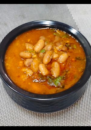 A picture of Rajma chawal.