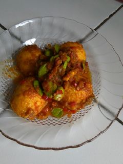 Foto resep Telur bulat sambal pete