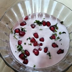 A picture of Pomegranate Raita.