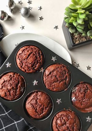 Une photo de Muffins à la betterave