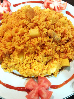 عکسی از دستور کته ی دمی گوجه با مرغ