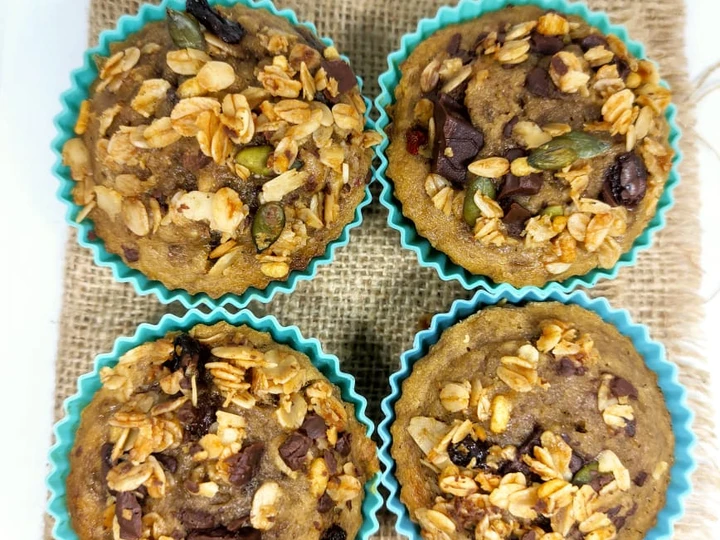 Cara Sederhana Menyiapkan Resep  Banana muffin oats ala fe yang Lezat, Bikin Ketagihan