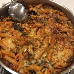 A picture of Smoky Chorizo & Chicken Pasta Bake.