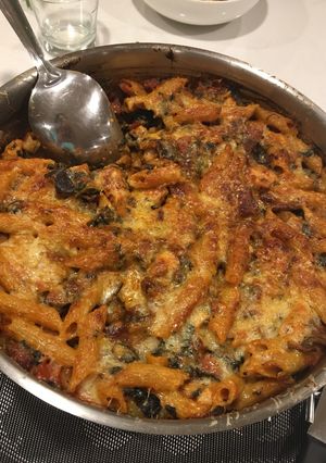 A picture of Smoky Chorizo & Chicken Pasta Bake.