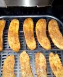 Banana caramelizada na air fryer