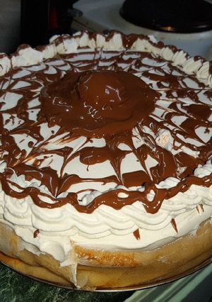 Palacsinta torta 2 (túrós, lekváros, diós) recept fotója