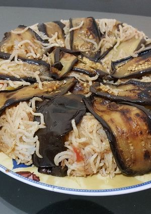 صورة لوصفة مقلوبة باذنجان 🍆🍆