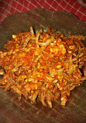 Foto resep Balado teri tempe