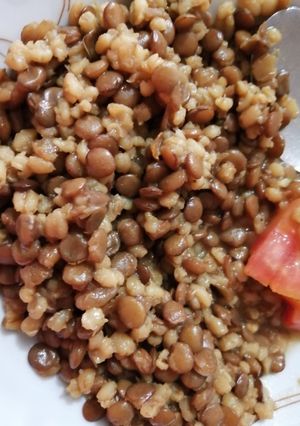 صورة لوصفة مجدرة بالبرغل