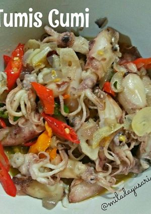 Foto resep Tumis Cumi Mercon