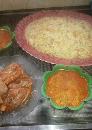 صورة لوصفة فاصوليا خضراء مع رز