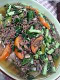 Tumis Daging Cincang Buncis Daun Kelor