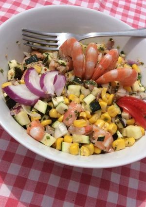 Une photo de Salade croquante au sésame