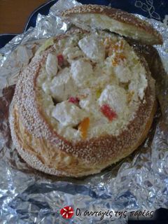 Φωτογραφία της συνταγής Καρβελάκι γεμιστό με κοτομπουκιές, πιπεριές και τυριά