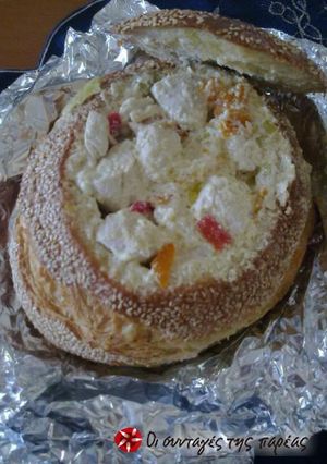 Φωτογραφία της συνταγής Καρβελάκι γεμιστό με κοτομπουκιές, πιπεριές και τυριά