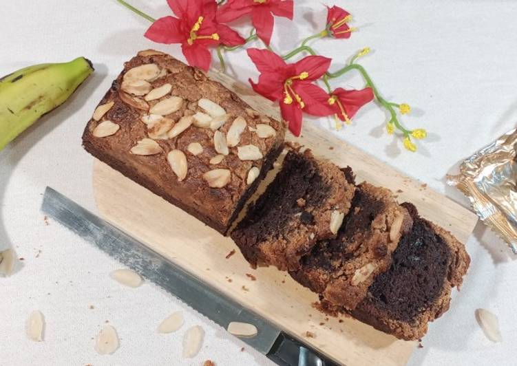 Cara Gampang Menyiapkan Brownies Pisang Selai Kacang/ Banana Brownies with peanut butter Anti Gagal