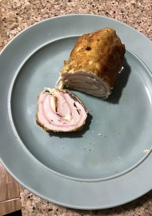 Una foto de Pollo enrollado