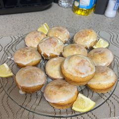 A picture of Eggless Lemon Poppy Seed Muffins.