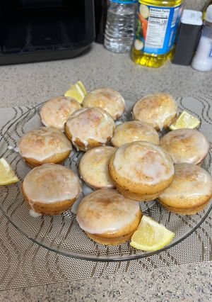 A picture of Eggless Lemon Poppy Seed Muffins.