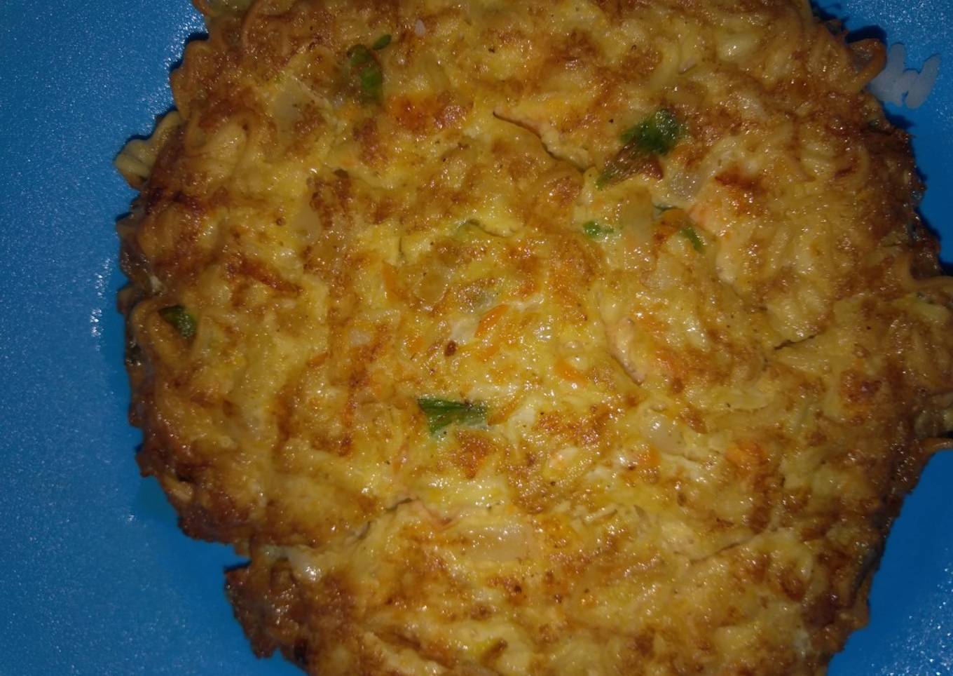 Omelet Mie telur pedas