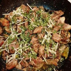 A picture of Chicken white kadhai.