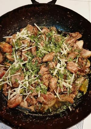 A picture of Chicken white kadhai.