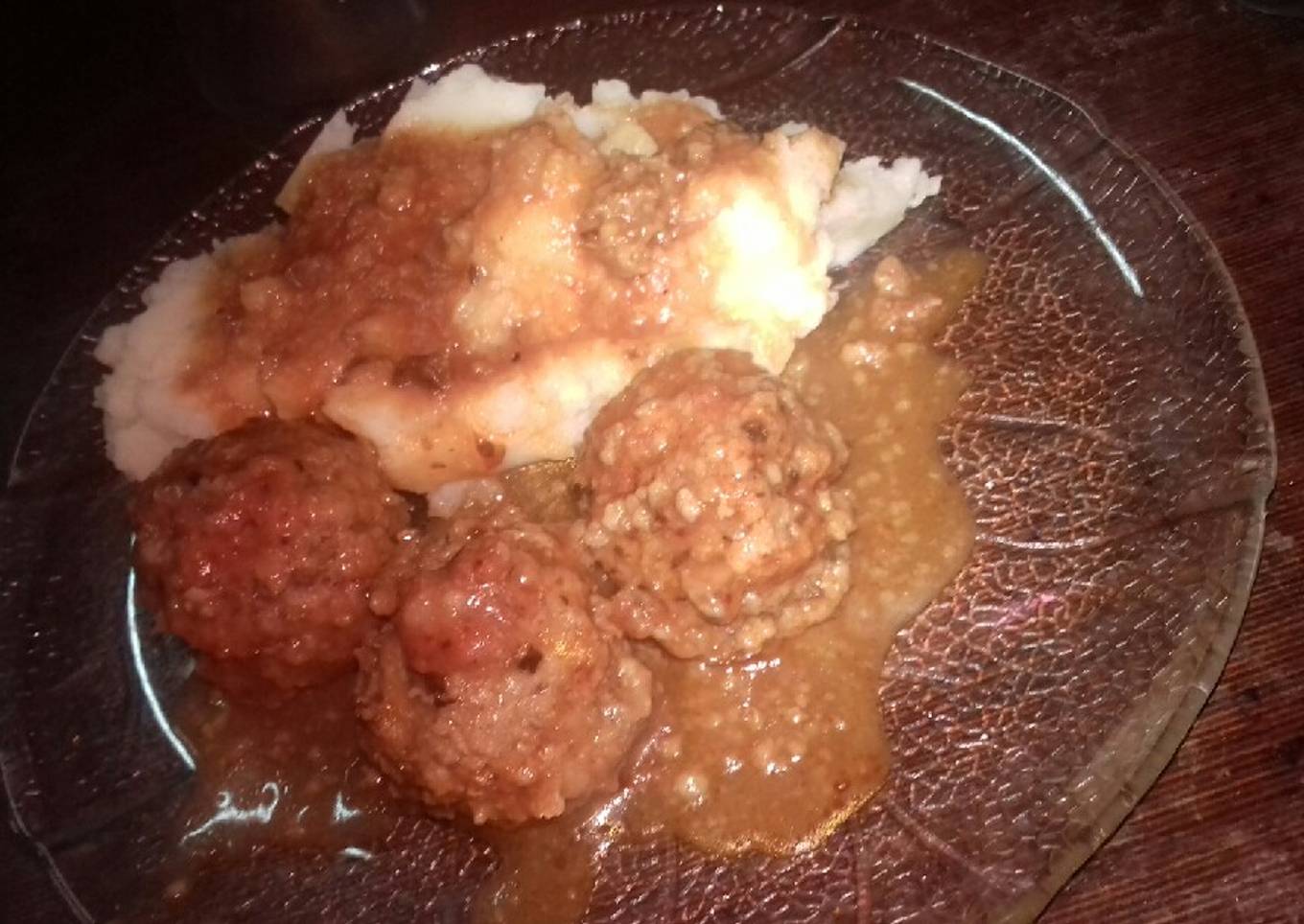 Albóndigas con puré😍