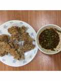 หมูทอดข้าวคั่ว~ น้ำจิ้มแจ่ว