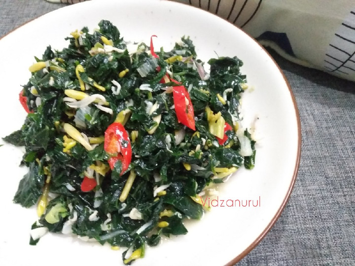 Langkah Mudah untuk Membuat Tumis daun pepaya teri yang Menggugah Selera