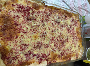 صورة لوصفة صينية البطاطس المحمرة بالكريمة وحشوة دجاج المسخن