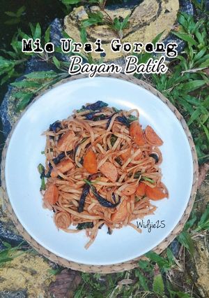 Foto resep Mie Urai Goreng Bayam Batik