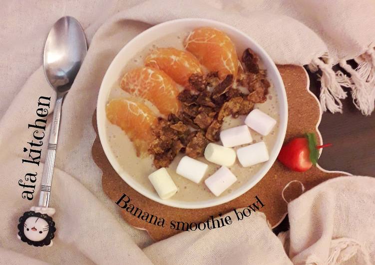 Bagaimana Membuat Banana smoothie bowl Anti Gagal